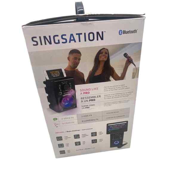 Karaoke Machine Singsation Full Karaoke System for Adults or Kids with Bluetooth - Picture 7 of 8